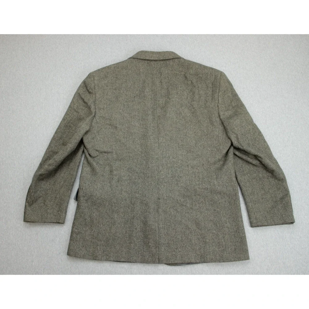 Jos A Bank Blazer Mens 46R Herringbone 100% Camel Hair 2 Buttons Single Breasted